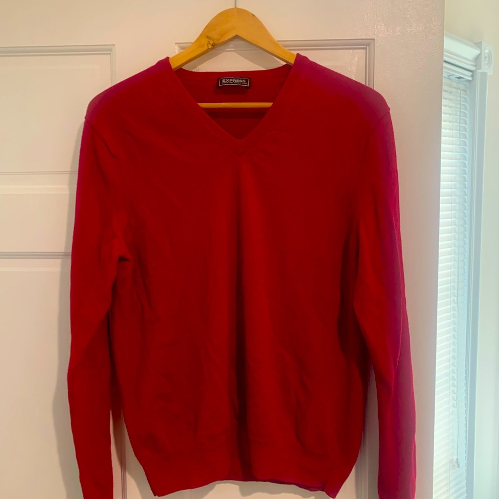 V-neck wool sweater
